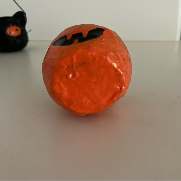 Mini Pumpkin Halloween Holiday Decor Set Of 3 Mini Jack O’ Lanterns - Picture 13 of 13